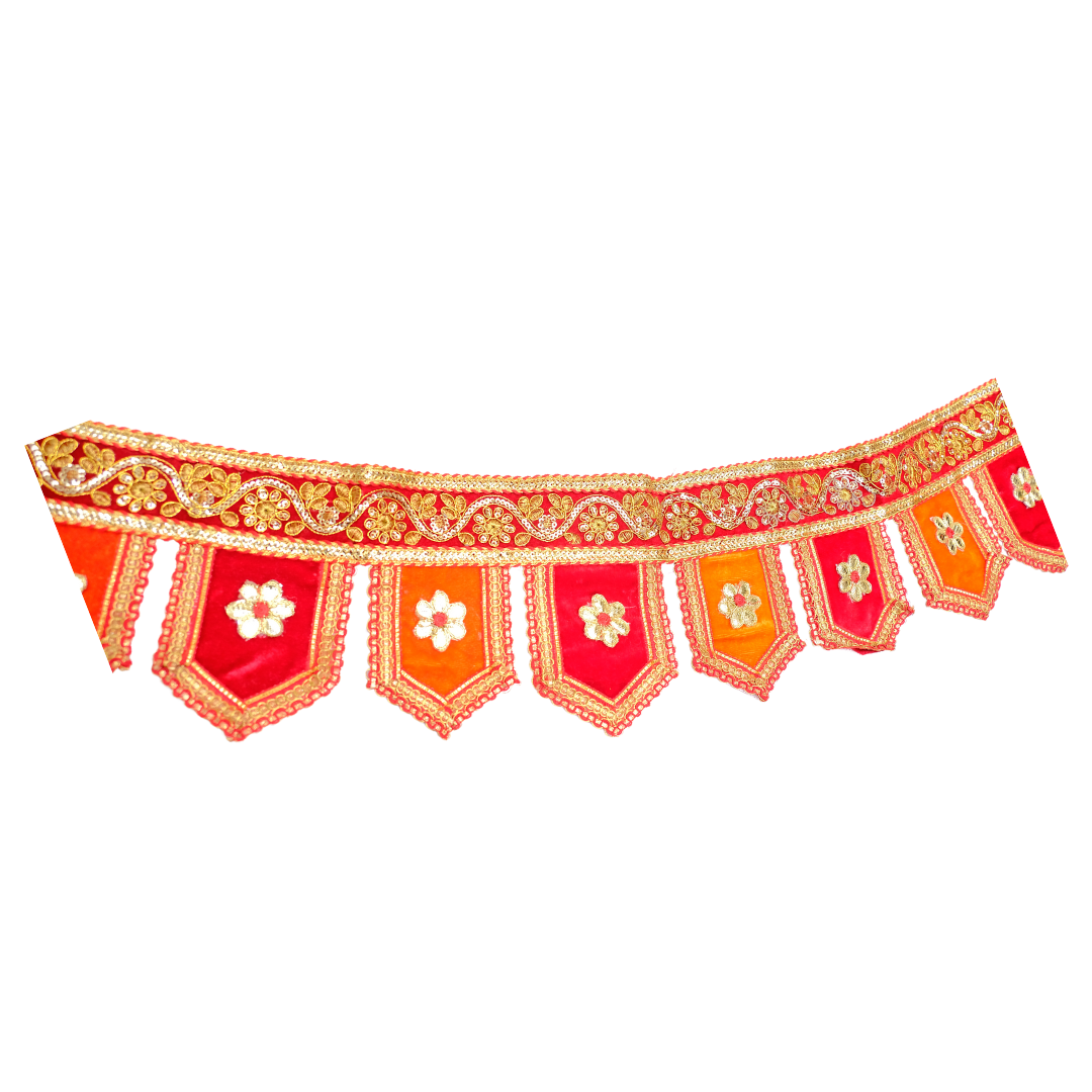 Festive Floral Toran - Elegant Door Hanging