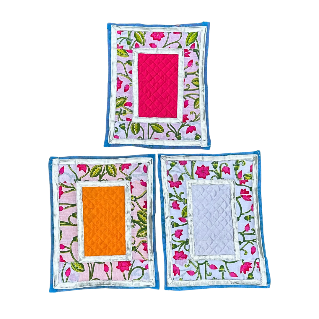 Laddu Gopal Aasan Set – Floral Design (Pack of 3)
