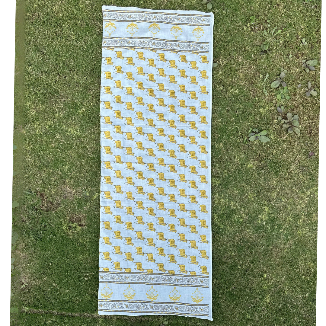 Cotton Gamcha with Traditional Cow Print