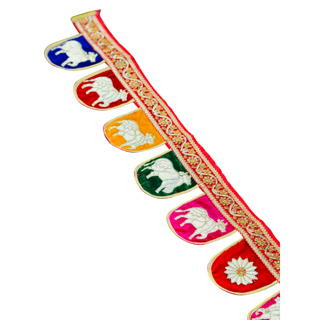 Colorful Cow Toran - Festive Door Hanging