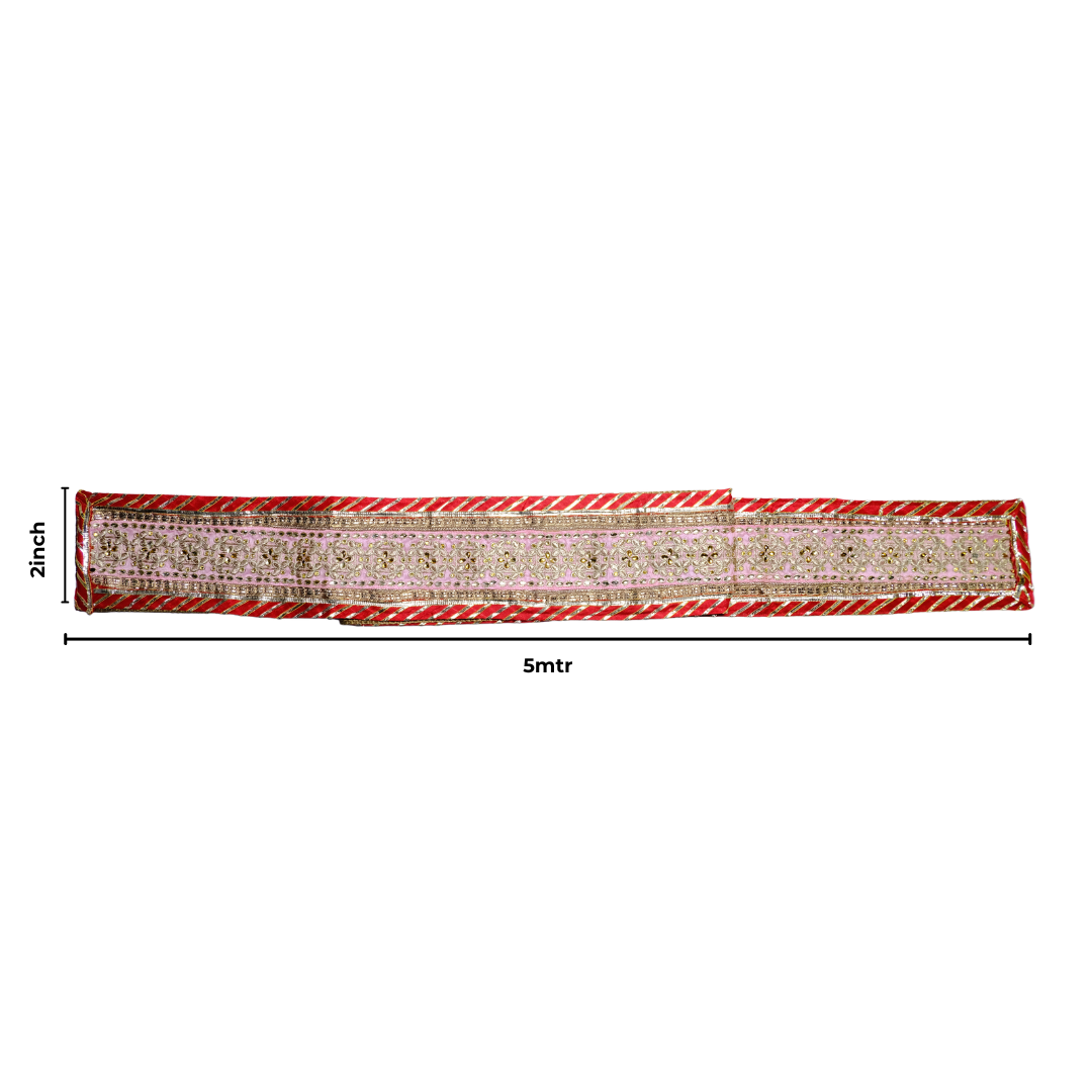 Luxurious Zari work Uparna for big occassions