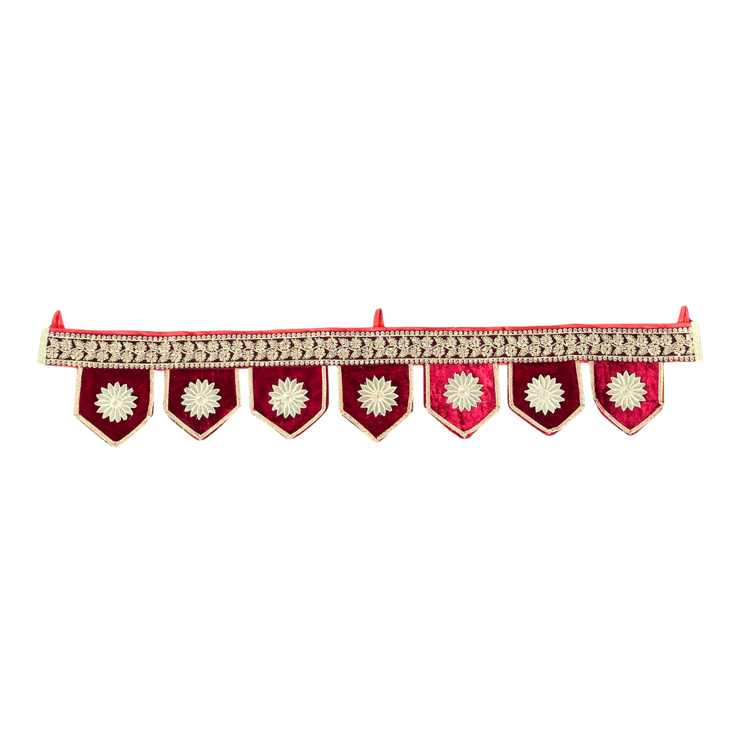 Velvet Floral Embroidered Door Toran