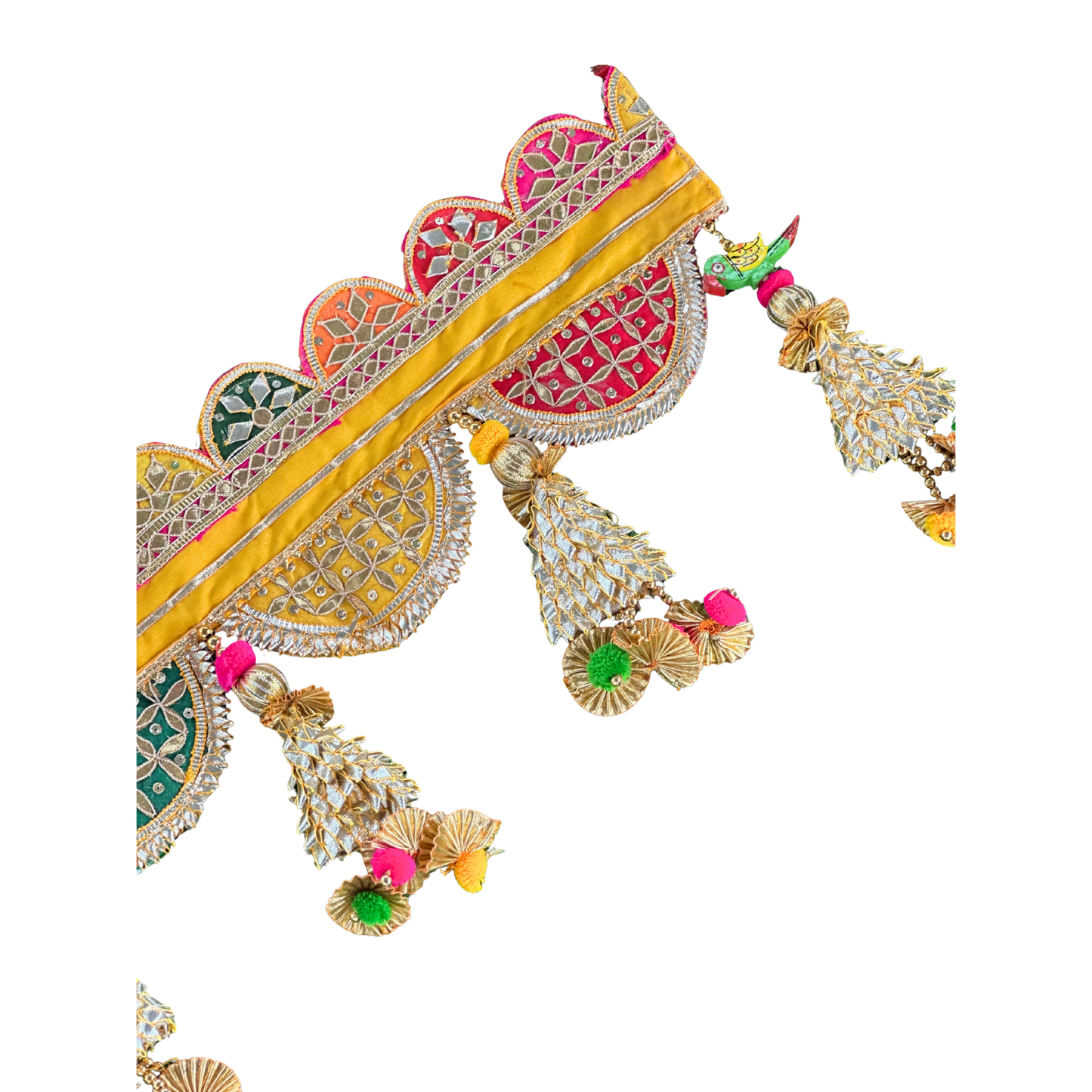 Multi-Color Toran | Yellow Door Valance | Indian Festive Bandhanwar