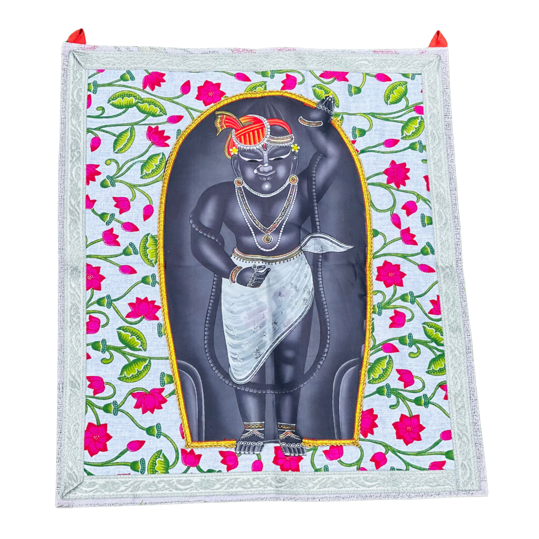Shrinathji Small Pichwai with Floral Design
