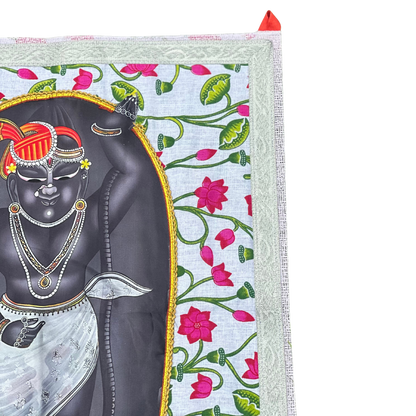 Shrinathji Small Pichwai with Floral Design