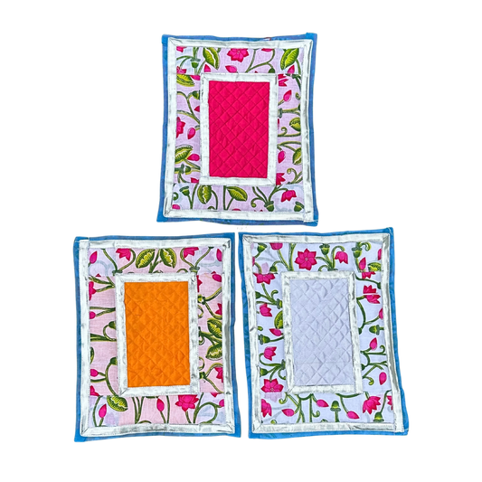 Laddu Gopal Aasan Set – Floral Design (Pack of 3)