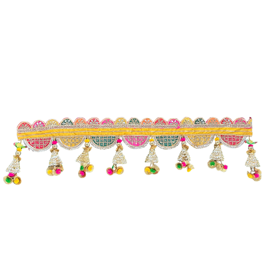 Multi-Color Toran | Yellow Door Valance | Indian Festive Bandhanwar