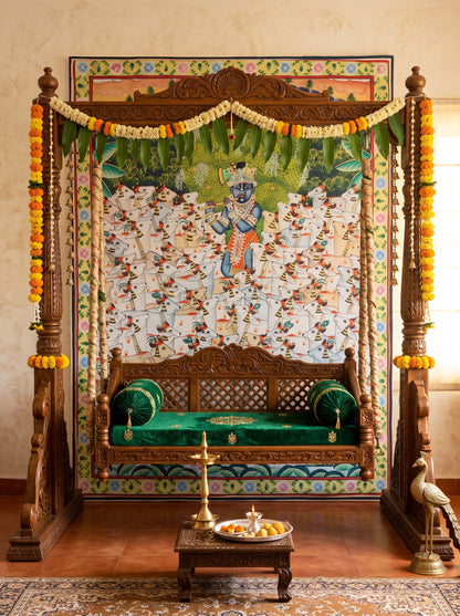 Shreenath ji gau charan Pichwai Painting