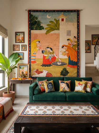 Bal krishna and yashoda maiya Pichwai Painting