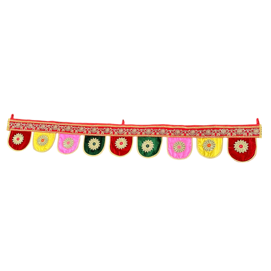 Colorful Velvet & Embroidered Toran