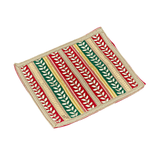 Colorful Embroidered Aasan/Mat