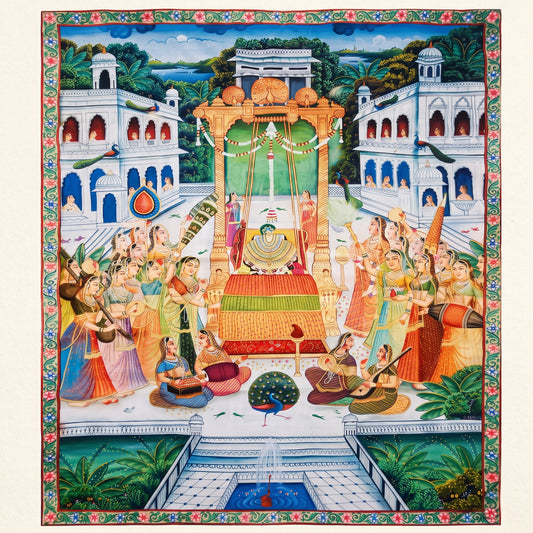 Laddu Gopal Pichwai painting