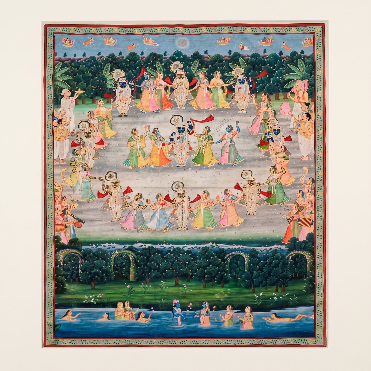 Shreenath ji Raas pichwai painting