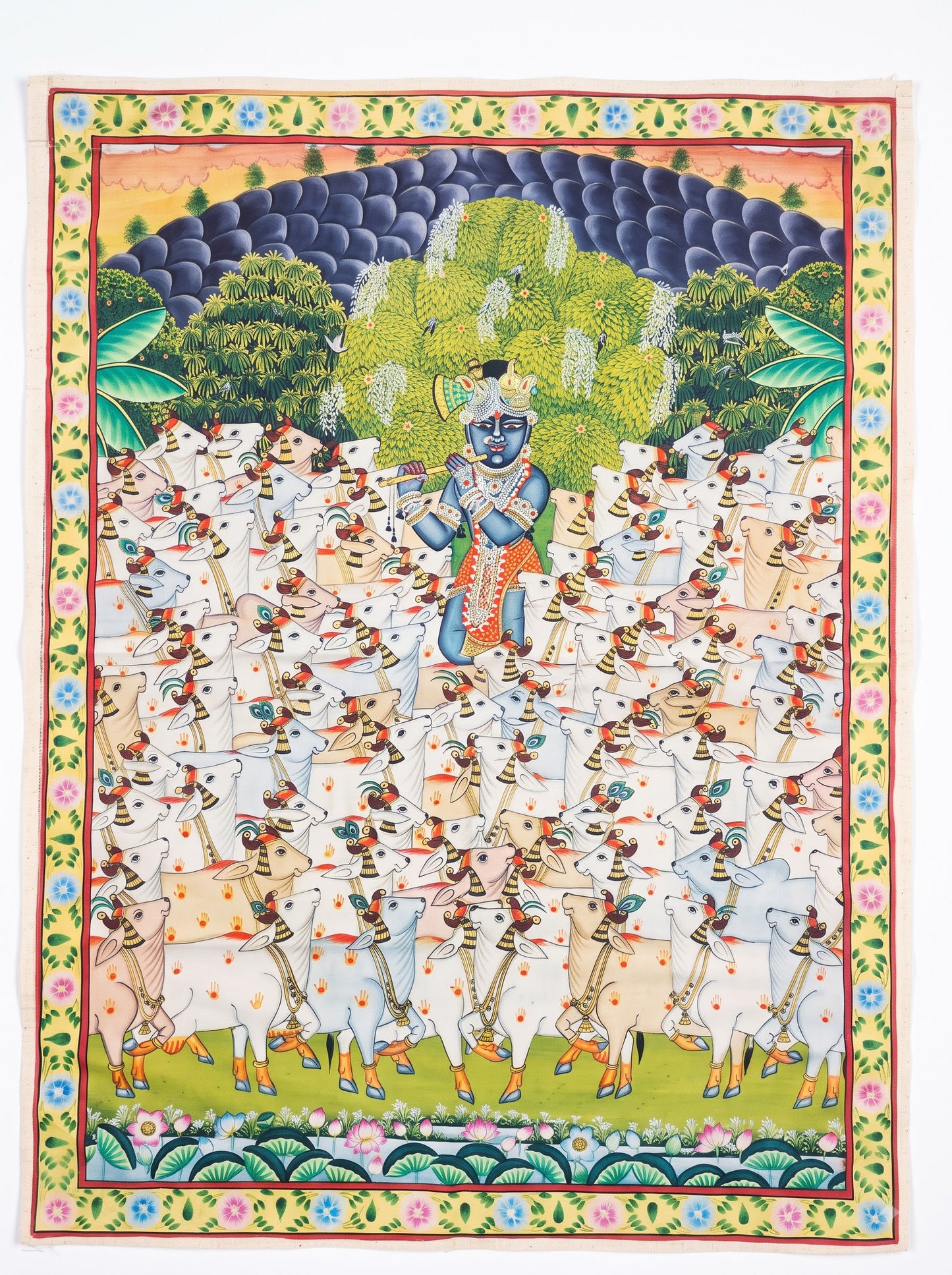 Shreenath ji gau charan Pichwai Painting