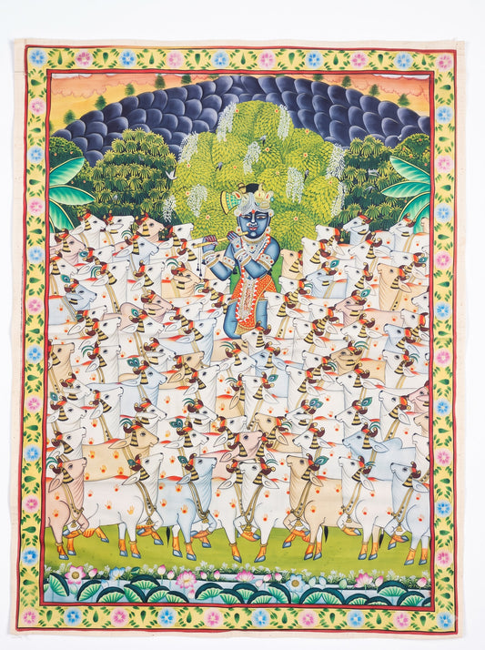 Shreenath ji gau charan Pichwai Painting